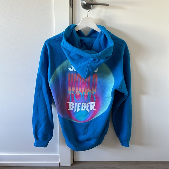 Justin Bieber Justice Tour Blue Hoodie - Picture 3 of 4